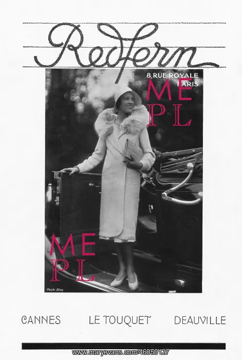 : Advert for Redfern couture, 1930 : Advert for Redfern couture, 1930