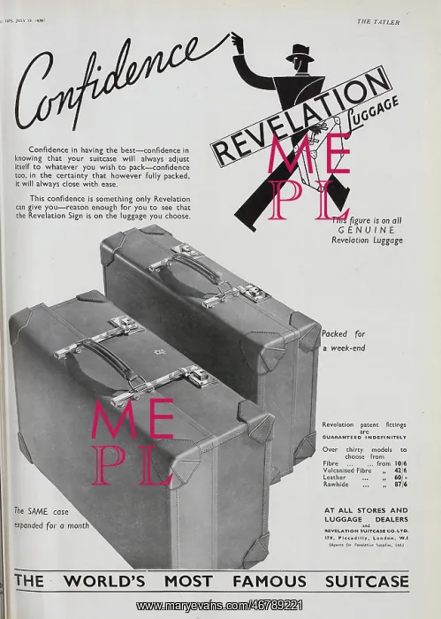 : Advert for Revelation Luggage : Advert for Revelation Luggage