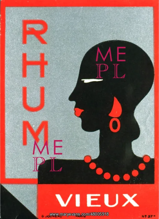 : Advertisement for Rhum Vieux (Mature Rum) : Advertisement for Rhum Vieux (Mature Rum)