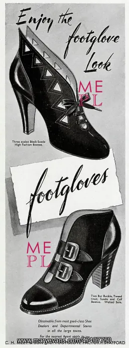 : Advert for Riley shoes 1948 : Advert for Riley shoes 1948