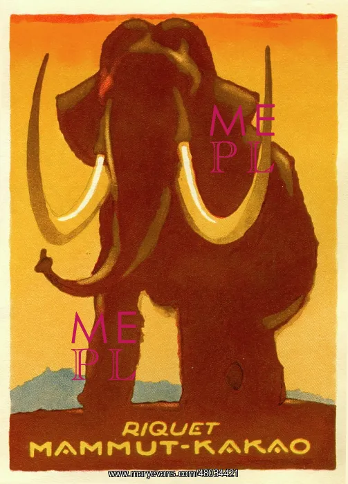 : An advertisement for Riquet Mammoth chocolate : An advertisement for Riquet Mammoth chocolate