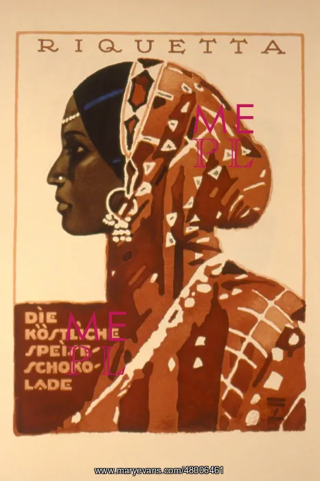 : Advertisement for Riquetta chocolate : Advertisement for Riquetta chocolate