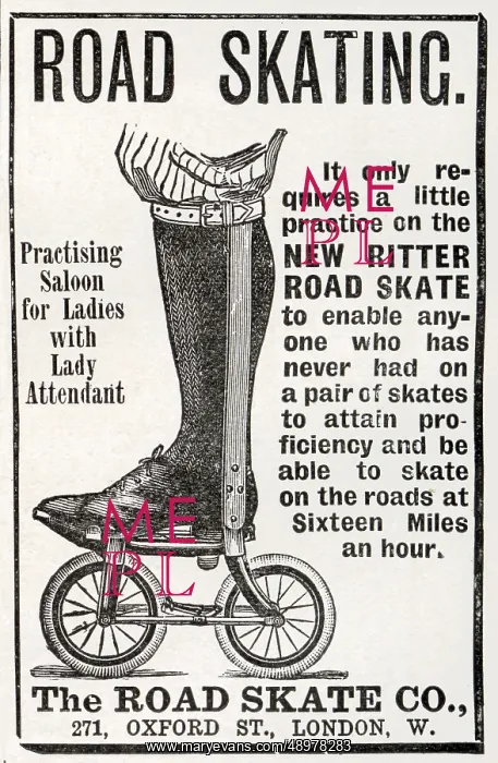 : Advert for Ritter Road Skates 1897 : Advert for Ritter Road Skates 1897