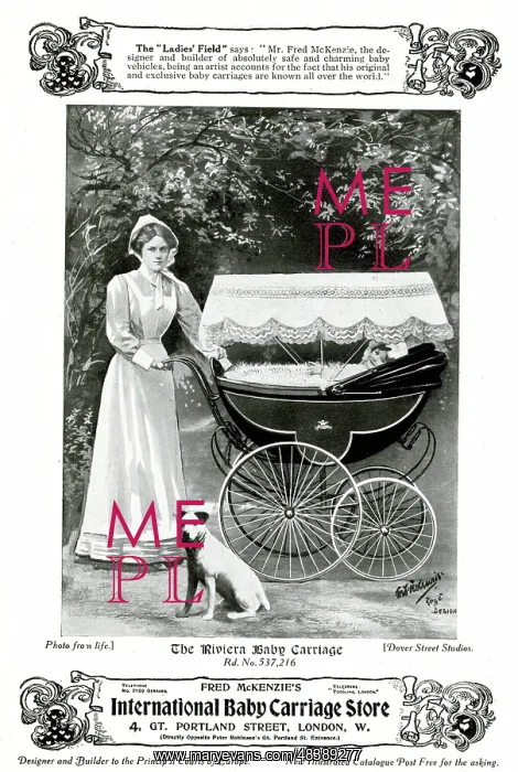 : Advert, The Riviera Baby Carriage : Advert, The Riviera Baby Carriage