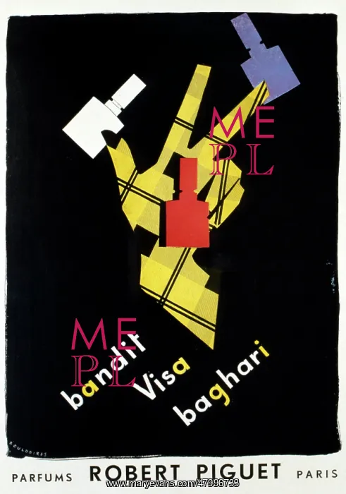 : Advertisement for Robert Piguet perfumes, Paris : Advertisement for Robert Piguet perfumes, Paris