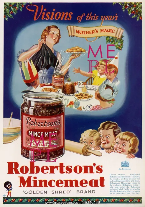 : Advert for Robertson's mincemeat 1934 : Advert for Robertson's mincemeat 1934