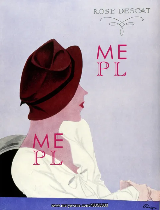  : Advertisement for Rose Descat hats