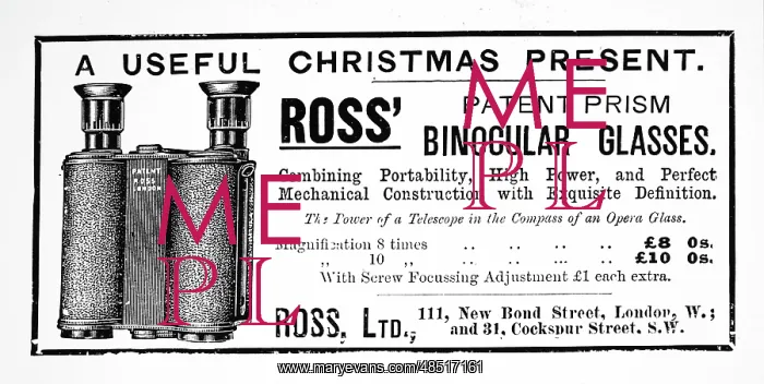  : Advertisement for Ross's binoculars