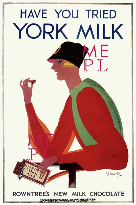 : Advert for Rowntree's York Milk 1928 : Advert for Rowntree's York Milk 1928