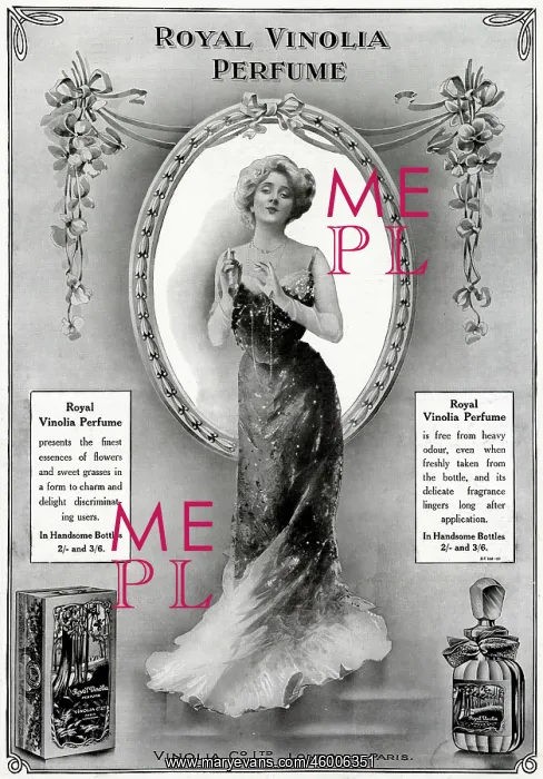 : Advert for Royal Vinolia - perfume 1912 : Advert for Royal Vinolia - perfume 1912