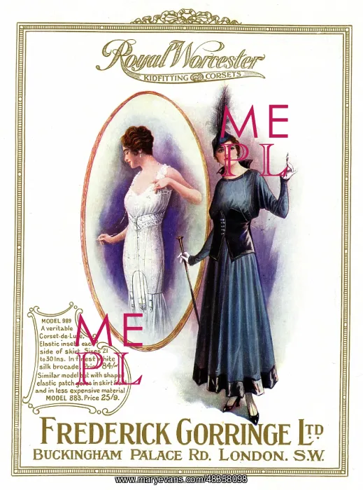 : Advert, Royal Worcester Kidfitting Corsets : Advert, Royal Worcester Kidfitting Corsets