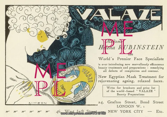 : Advert for Rubinstein 1920 : Advert for Rubinstein 1920