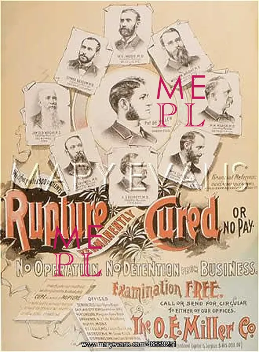 : ADVERT / RUPTURE CURE 1892 : ADVERT / RUPTURE CURE 1892