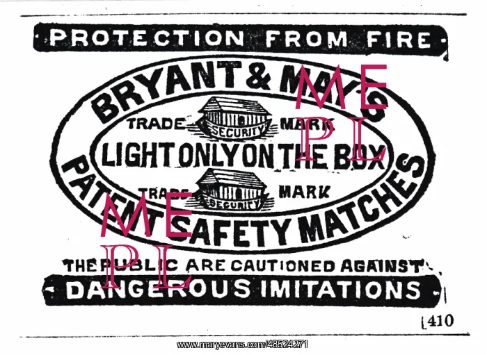  : Advertisement for safety matches