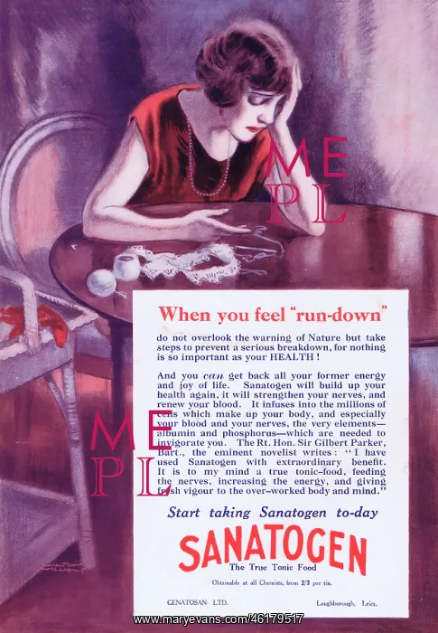  : Advert for Sanatogen tonic, 1925