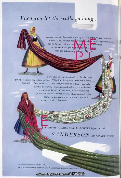 : Advert for Sanderson of Berners Street : Advert for Sanderson of Berners Street
