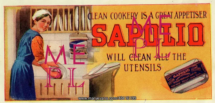 : Advertisement, Sapolio Washing-Up Soap : Advertisement, Sapolio Washing-Up Soap