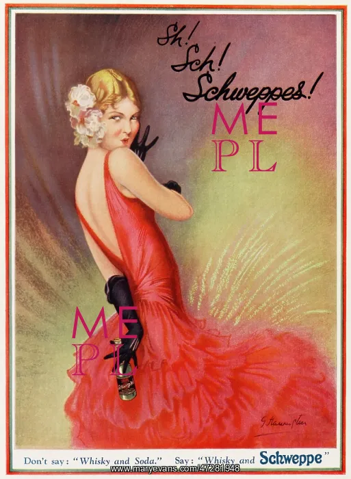 : Advert for Schweppes Soda 1931 : Advert for Schweppes Soda 1931
