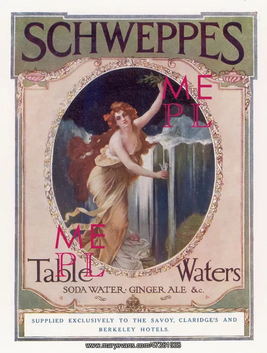: ADVERT / SCHWEPPES TABLE W : ADVERT / SCHWEPPES TABLE W