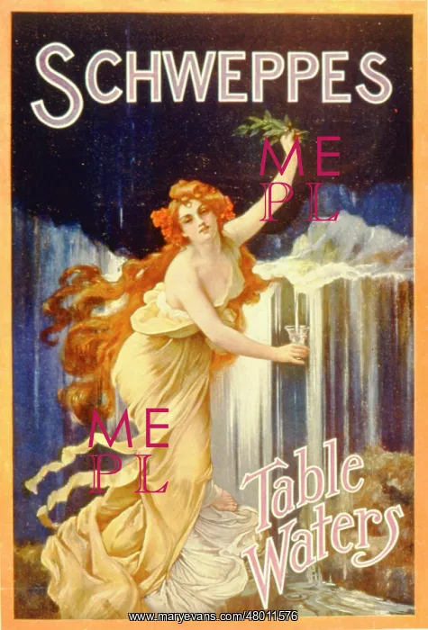 : Advertisement for Schweppes table waters : Advertisement for Schweppes table waters
