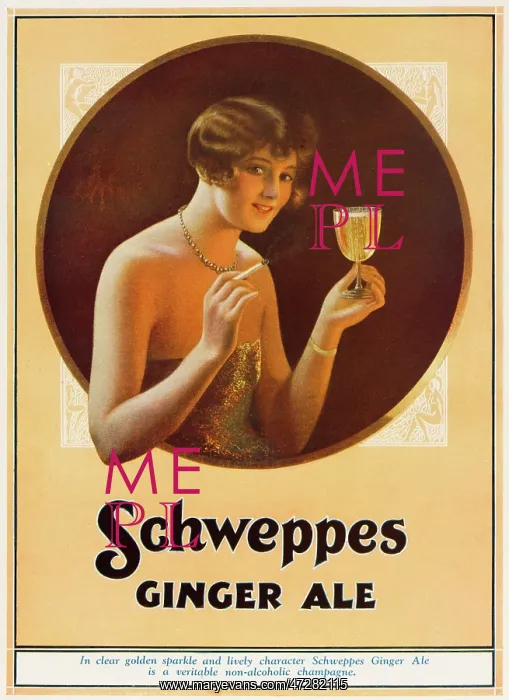 : Advert for Schwepps ginger ale : Advert for Schwepps ginger ale