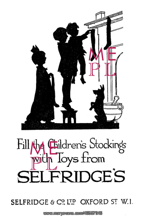 : Advertisement for Selfridge's toys for Christmas : Advertisement for Selfridge's toys for Christmas