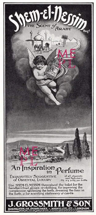 : Advert for Shem-el-Nessim - Perfume 1910 : Advert for Shem-el-Nessim - Perfume 1910