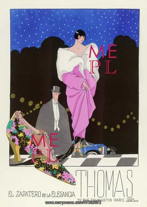 : Advertisement for shoes by Thomas, Paris : Advertisement for shoes by Thomas, Paris