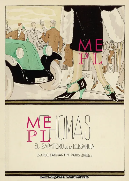 : Advertisement for shoes by Thomas, Paris : Advertisement for shoes by Thomas, Paris