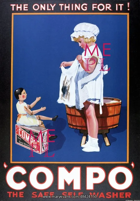  : Advertising showcard, Compo Washing Soap Powder