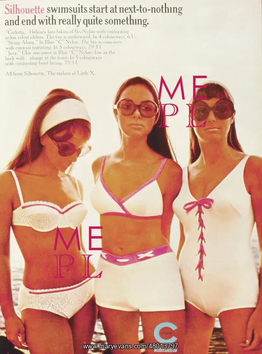 : Advertisement for Silhouette swimwear : Advertisement for Silhouette swimwear