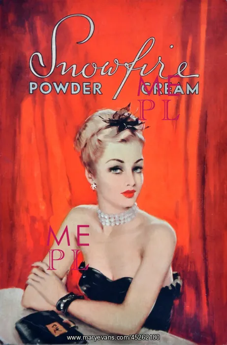 : Advertisement for Snowfire Powder Cream : Advertisement for Snowfire Powder Cream