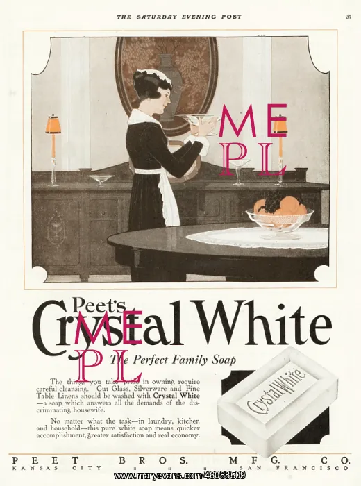 : Advertising for soap, 1918 : Advertising for soap, 1918