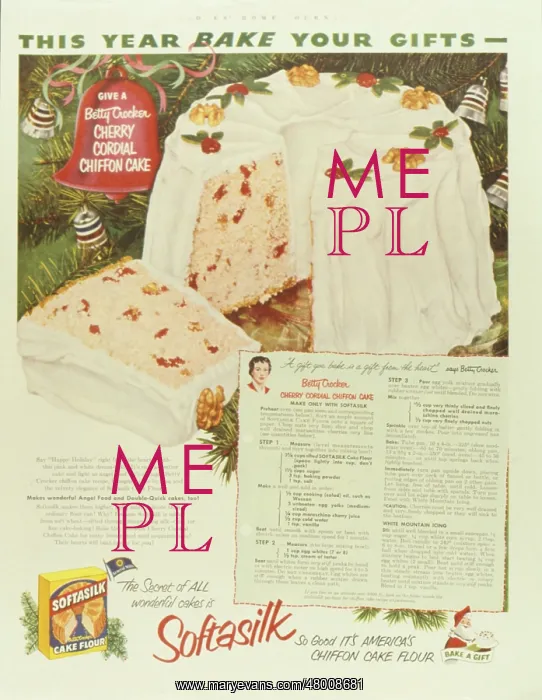 : Advertisement for Softasilk Cake Flour : Advertisement for Softasilk Cake Flour
