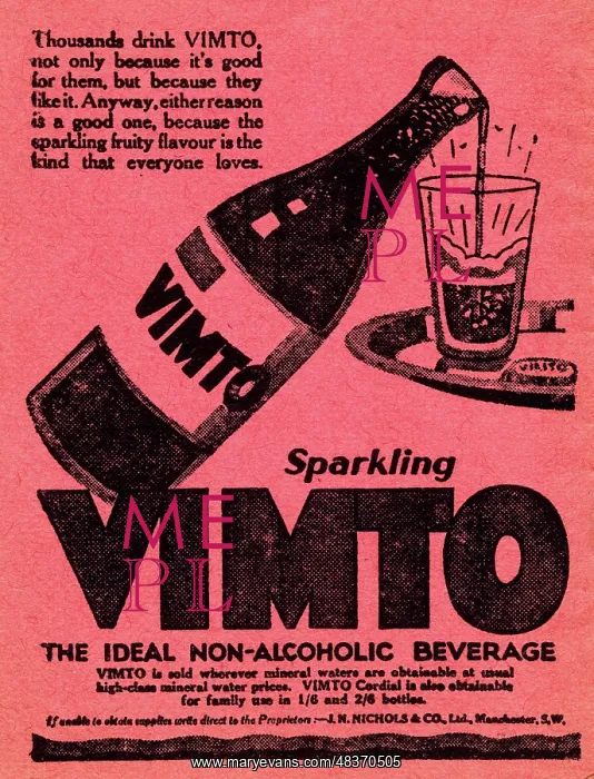  : Advert, Sparkling Vimto Tonic Fruit Drink