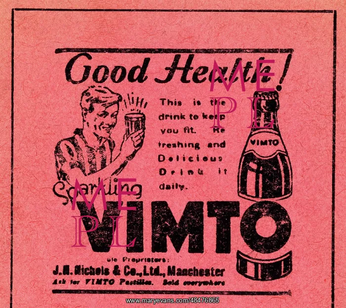 : Advert, Sparkling Vimto Tonic Fruit Drink : Advert, Sparkling Vimto Tonic Fruit Drink