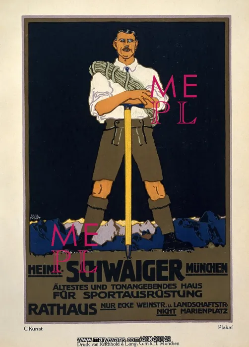 : advertising, sporting goods, Heinrich Schwaiger : advertising, sporting goods, Heinrich Schwaiger