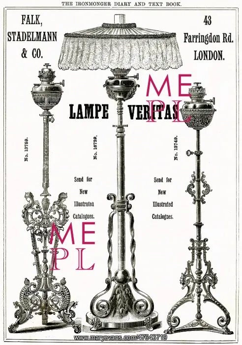 : Advert for Stadelmann & Co. lamps 1889 : Advert for Stadelmann & Co. lamps 1889