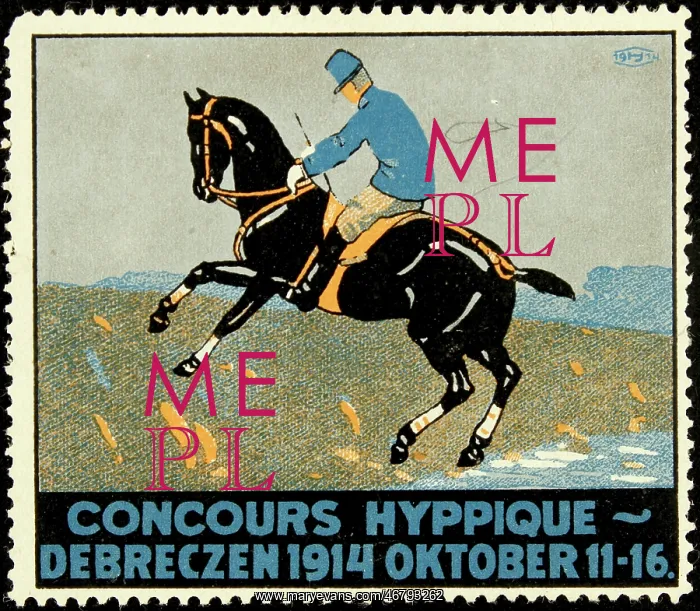 : Advertising stamp Concours Hyppique 1914 : Advertising stamp Concours Hyppique 1914