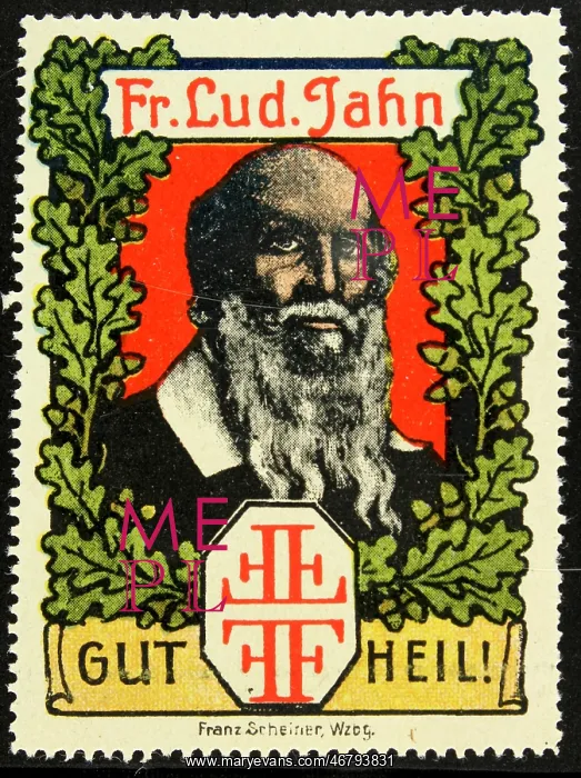 : Advertising stamp Friedrich Ludwig Jahn : Advertising stamp Friedrich Ludwig Jahn