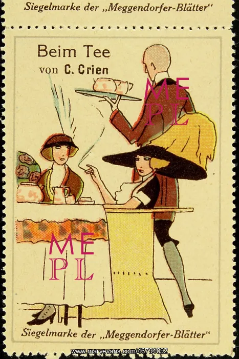 : Advertising stamp Meggendorfer Blatter : Advertising stamp Meggendorfer Blatter