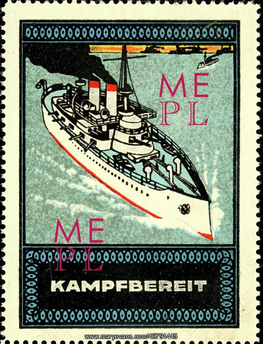 : Advertising stamp Ready for battle : Advertising stamp Ready for battle