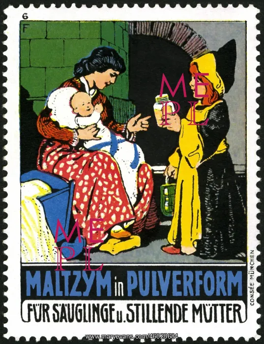 : advertising, stamps, advertising for Maltzym : advertising, stamps, advertising for Maltzym