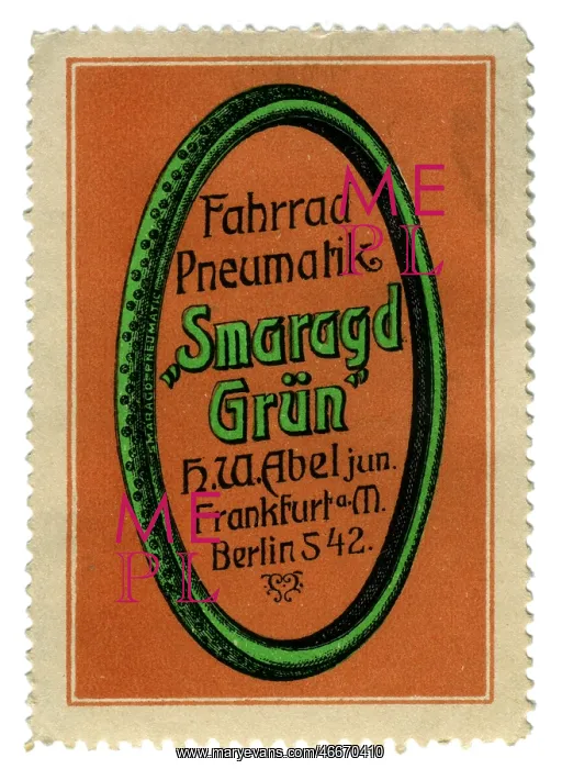 : advertising, stamps, bicycle pneumatics Smaragd : advertising, stamps, bicycle pneumatics Smaragd