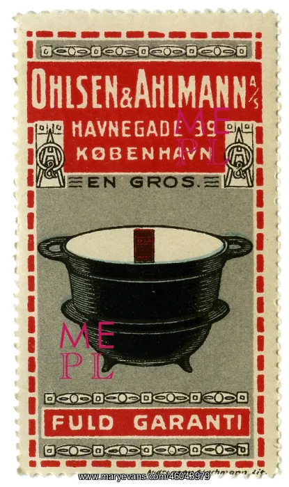 : advertising, stamps, Ohlsen & Ahlmann, circa : advertising, stamps, Ohlsen & Ahlmann, circa