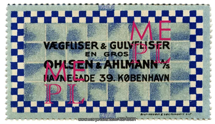  : advertising, stamps, Ohlsen & Ahlmann, flagging
