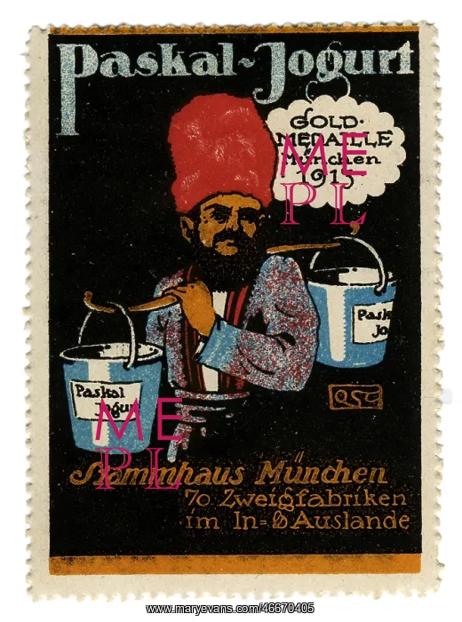 : advertising, stamps, Paskal Jogurt, Germany : advertising, stamps, Paskal Jogurt, Germany