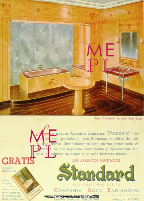 : Advertisement for Standard bathrooms, Spain : Advertisement for Standard bathrooms, Spain