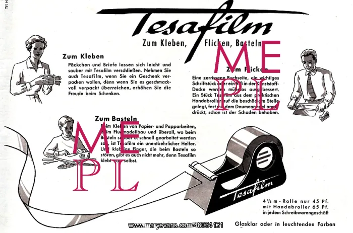 : advertising, stationery, Tesa, Tesafilm, advertisement : advertising, stationery, Tesa, Tesafilm, advertisement