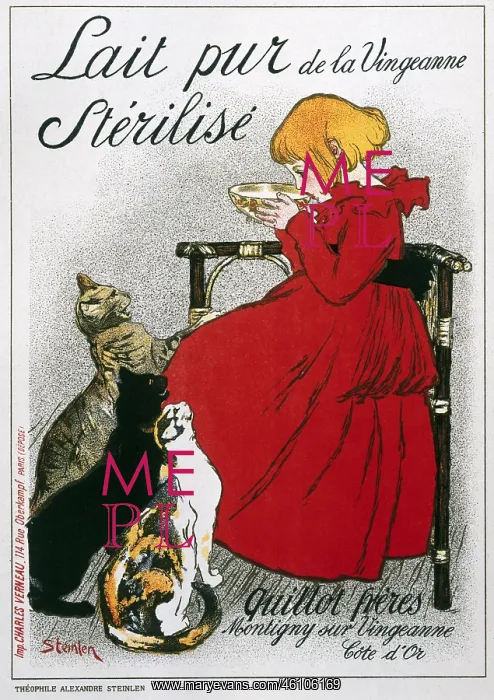 : Advertising for sterilised milk, 1897 : Advertising for sterilised milk, 1897